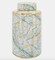 Lolita Ceramic Green, Gold White Marble Jar With Lid 12'' 16''
